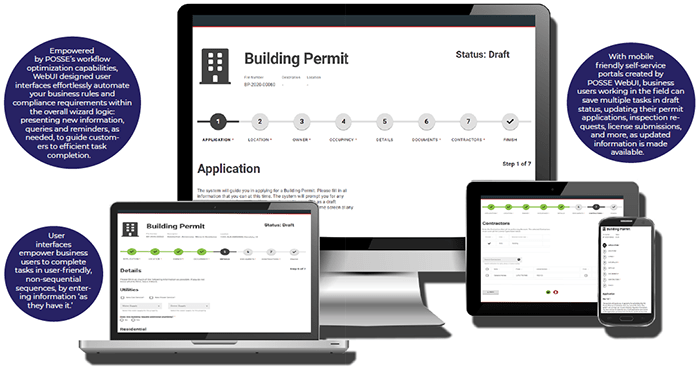 Building Permits on various devices