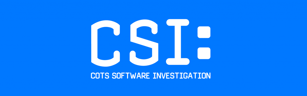 COTS Software Investigation