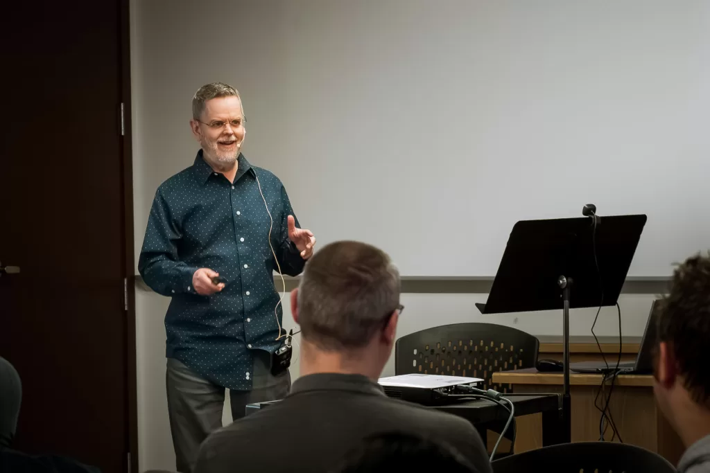 Jim den Otter, CTO, during his talk at this year's AGM.